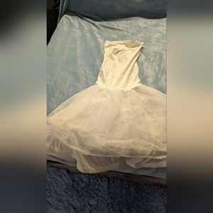 David's Bridal White Trumpet Skirt Slip, Size Small (or One Size: Read Desc.)